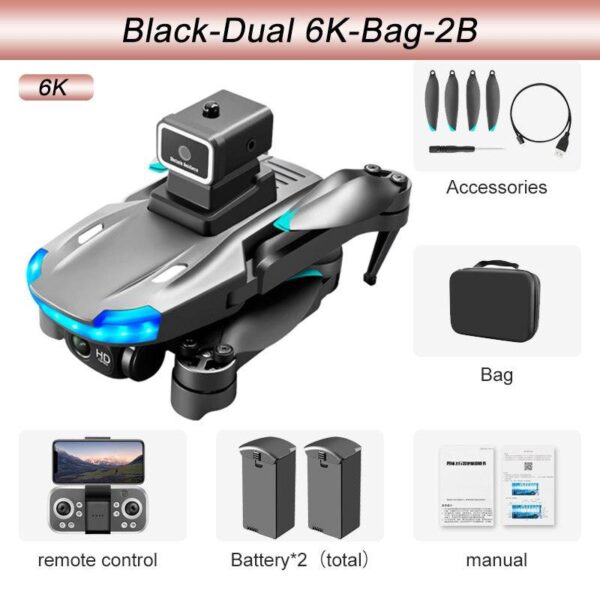 KBDFA S138 Drone - 8K Dual Camera Drone Foldable Optical Flow Rcfpv Aerial Photography Brushless Quadcopter Children's Toy Drone Gift 12 KBDFA S138 Drone - 8K Dual Camera Drone Foldable Optical Flow Rcfpv Aerial Photography Brushless Quadcopter Children's Toy Drone Gift - Image 12