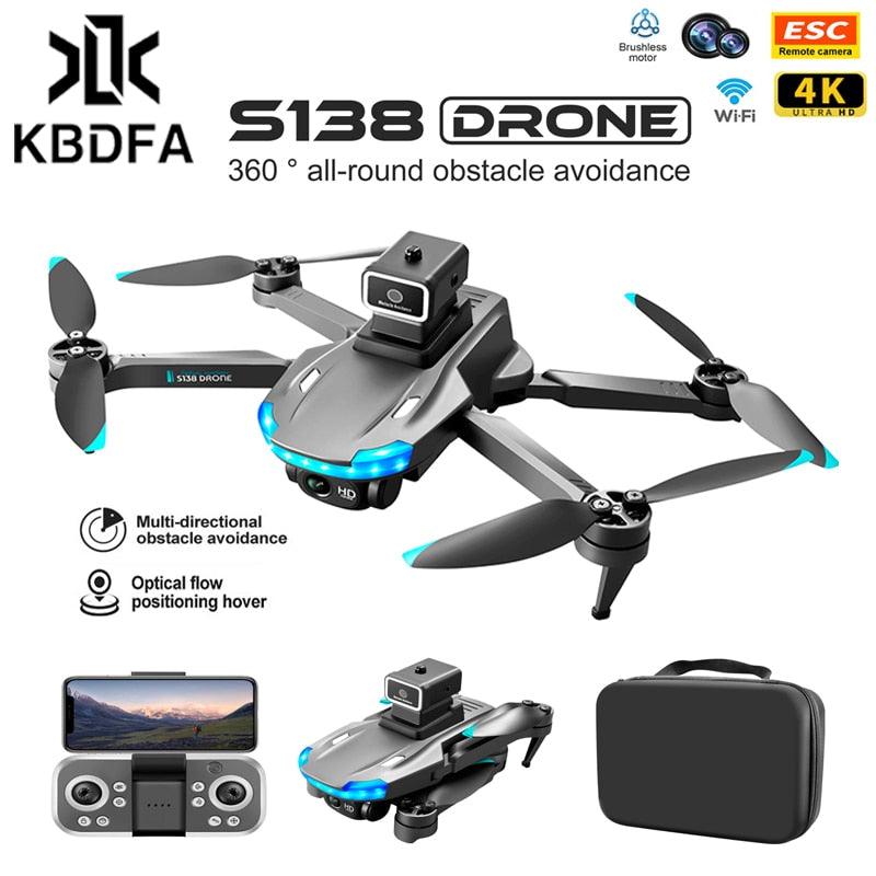 KBDFA S138 Drone - 8K Dual Camera Drone Foldable Optical Flow Rcfpv Aerial Photography Brushless Quadcopter Children's Toy Drone Gift 2 KBDFA S138 Drone - 8K Dual Camera Drone Foldable Optical Flow Rcfpv Aerial Photography Brushless Quadcopter Children's Toy Drone Gift - Image 2