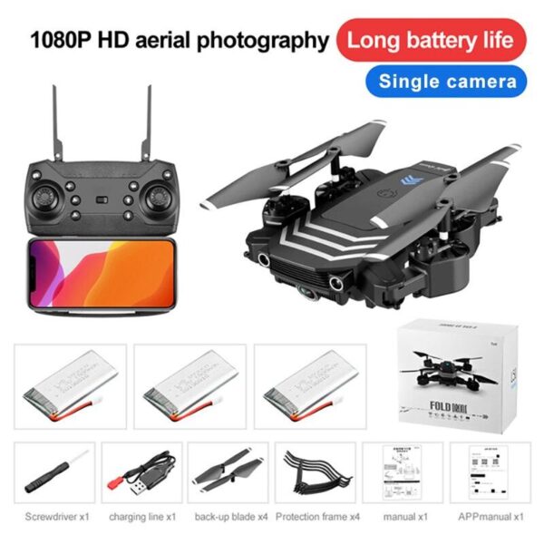 QJ LS11 Pro Drone - 4K HD Camera WIFI FPV Altitude Hold Mode One Key Return Foldable Quadcopter RC Helicopter Gifts for Children 10 QJ LS11 Pro Drone - 4K HD Camera WIFI FPV Altitude Hold Mode One Key Return Foldable Quadcopter RC Helicopter Gifts for Children - صورة QJ LS11 Pro Drone - 4K HD Camera WIFI FPV Altitude Hold Mode One Key Return Foldable Quadcopter RC Helicopter Gifts for Children - صورة 10