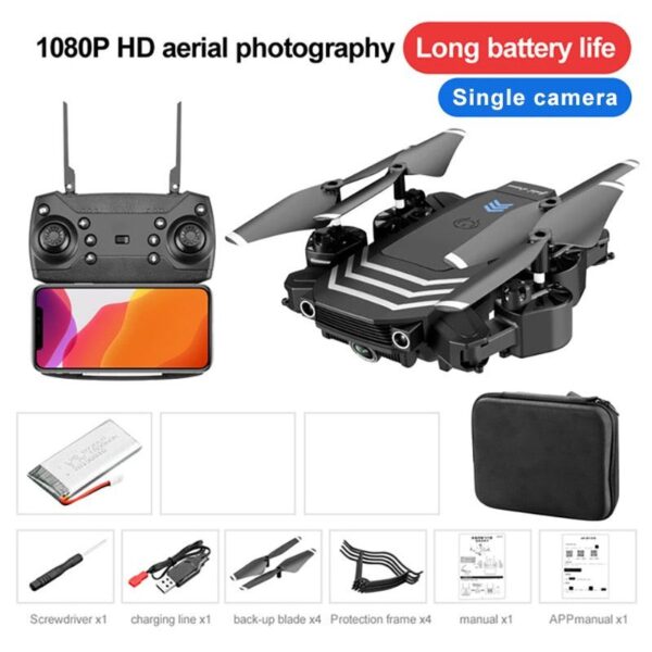 QJ LS11 Pro Drone - 4K HD Camera WIFI FPV Altitude Hold Mode One Key Return Foldable Quadcopter RC Helicopter Gifts for Children 8 QJ LS11 Pro Drone - 4K HD Camera WIFI FPV Altitude Hold Mode One Key Return Foldable Quadcopter RC Helicopter Gifts for Children - صورة QJ LS11 Pro Drone - 4K HD Camera WIFI FPV Altitude Hold Mode One Key Return Foldable Quadcopter RC Helicopter Gifts for Children - صورة 8