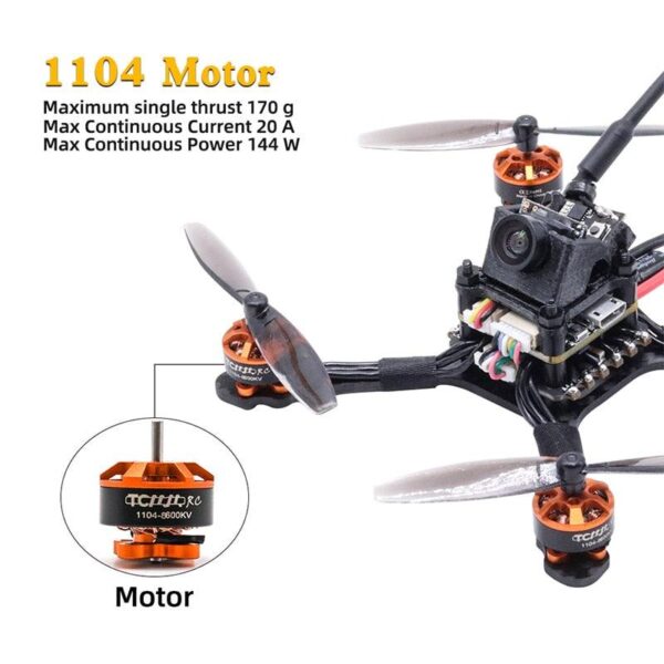 Tcmm 2.5 Inch Fpv Racing Drone - 1104 motor 8600kv Carbon fiber high-thrust racing drone 1200TVL Camera Rc Helikopters - Image 15