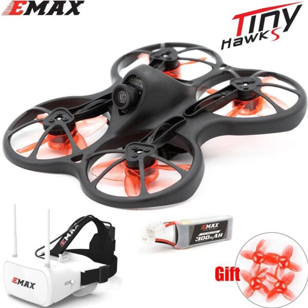 Emax 2S Tinyhawk S Mini FPV Racing Drone - With Camera 0802 15500KV Brushless Motor Support 1/2S Battery 5.8G FPV Glasses RC Plane — изображение 16