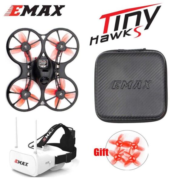 Emax 2S Tinyhawk S Mini FPV Racing Drone - With Camera 0802 15500KV Brushless Motor Support 1/2S Battery 5.8G FPV Glasses RC Plane — изображение 12
