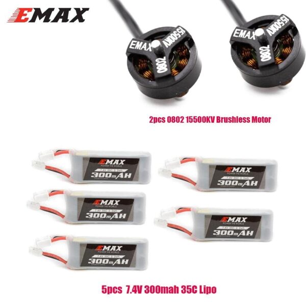 Emax 2S Tinyhawk S Mini FPV Racing Drone - With Camera 0802 15500KV Brushless Motor Support 1/2S Battery 5.8G FPV Glasses RC Plane — изображение 11