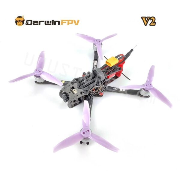 DarwinFPV Baby Ape Pro V2 Drone - 3 inch 2-3S FPV Racing RC Drone PNP Quadcopter F4 FC 15A AIO ESC 1104 Motor 5.8G VTX Caddx Ant Camera — изображение 3
