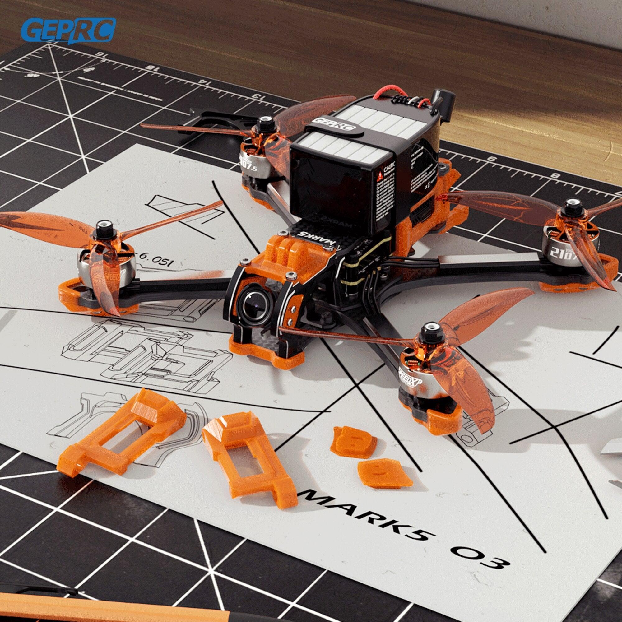 GEPRC MARK5 HD O3 Freestyle FPV Drone - Orange System 6S New VTX O3 Air Unit for RC FPV Bluetooth Quadcopter Freestyle Drone 4 GEPRC MARK5 HD O3 Freestyle FPV Drone - Orange System 6S New VTX O3 Air Unit for RC FPV Bluetooth Quadcopter Freestyle Drone - Image 4