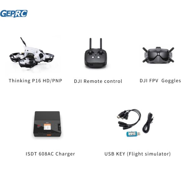 GEPRC Thinking P16 FPV Drone - HD New Drone Camera Fpv Height Maintain Quadcopter RC Dron Toy Gift - صورة GEPRC Thinking P16 FPV Drone - HD New Drone Camera Fpv Height Maintain Quadcopter RC Dron Toy Gift - صورة 7