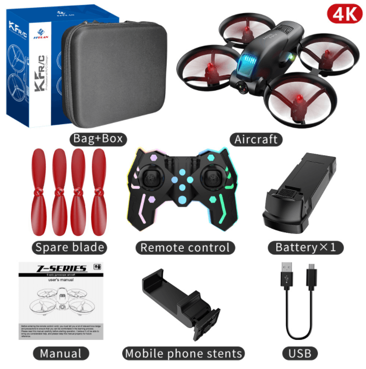 KF615 Drone - 720P Dual Camera WiFi Pressure Height Maintain Foldable Ring Quadcopter RC Mini Drones Toys Gift 5 KF615 Drone - 720P Dual Camera WiFi Pressure Height Maintain Foldable Ring Quadcopter RC Mini Drones Toys Gift - Image 5