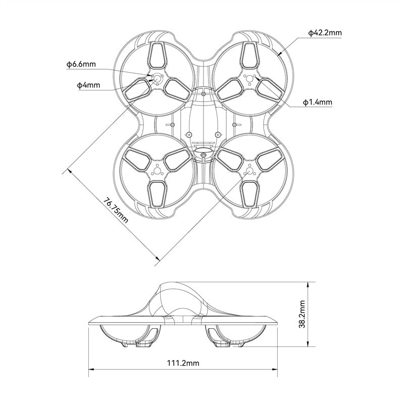 Cetus Pro Brushless Whoop Frame 4 Cetus Pro Brushless Whoop Frame - Image 4