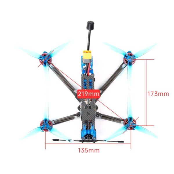 iFlight Chimera5 DC HD FPV Drone - 5inch 219mm LR BNF W/Caddx Polar Vista Digital HD System/XING 2005 2550KV motor/Beast F7 55A  AIO for FPV - Image 3