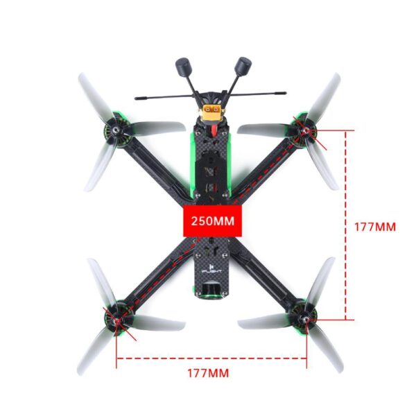 iFlight TITAN XL5 HD 250mm 5inch 4S 6S FPV Drone BNF with GPS module/ DJI Air Unit Digital HD System/ BLITZ F7 50A Stack for FPV — изображение 6