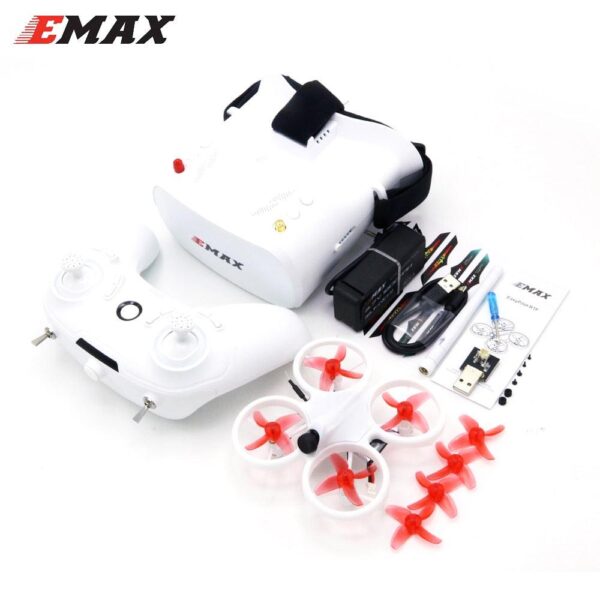 EMAX EZ Pilot 82MM Mini FPV Racing Drone - 5.8G With Camera Goggle Glasses RC Drone 2~3S RTF Version RC Toys Gift - صورة EMAX EZ Pilot 82MM Mini FPV Racing Drone - 5.8G With Camera Goggle Glasses RC Drone 2~3S RTF Version RC Toys Gift - صورة 3