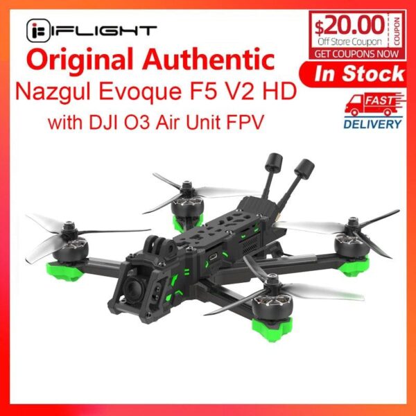 iFlight Nazgul Evoque F5 V2 HD 5inch 6S FPV Drone BNF F5X F5D（Squashed-X or DC Geometry）with GPS module/ DJI O3 Air Unit for FPV - Image 6