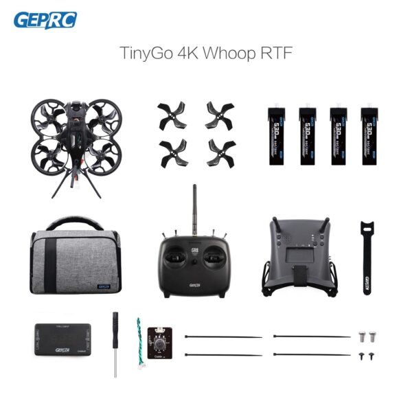 GEPRC TinyGO FPV Drone - 4K FPV Whoop RTF Drone WITH Caddx Loris 4K 60fps RC FPV Professional Quadcopter Combo Very Suitable For Beginners 8 GEPRC TinyGO FPV Drone - 4K FPV Whoop RTF Drone WITH Caddx Loris 4K 60fps RC FPV Professional Quadcopter Combo Very Suitable For Beginners - صورة GEPRC TinyGO FPV Drone - 4K FPV Whoop RTF Drone WITH Caddx Loris 4K 60fps RC FPV Professional Quadcopter Combo Very Suitable For Beginners - صورة 8