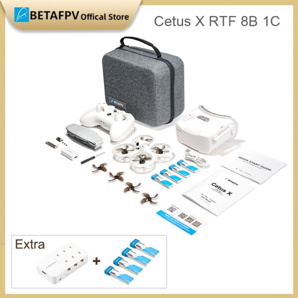 BETAFPV Cetus X - Brushless ELRS FPV Quadcopter BNF/ RTF LiteRadio 3 Radio Transmitter VR03 FPV Goggles C04 FPV Camera RC Drone - Image 7