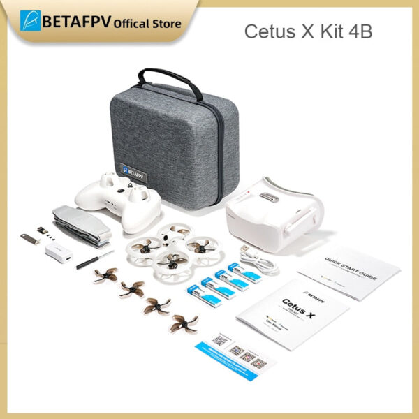 BETAFPV Cetus X - Brushless ELRS FPV Quadcopter BNF/ RTF LiteRadio 3 Radio Transmitter VR03 FPV Goggles C04 FPV Camera RC Drone - Image 4
