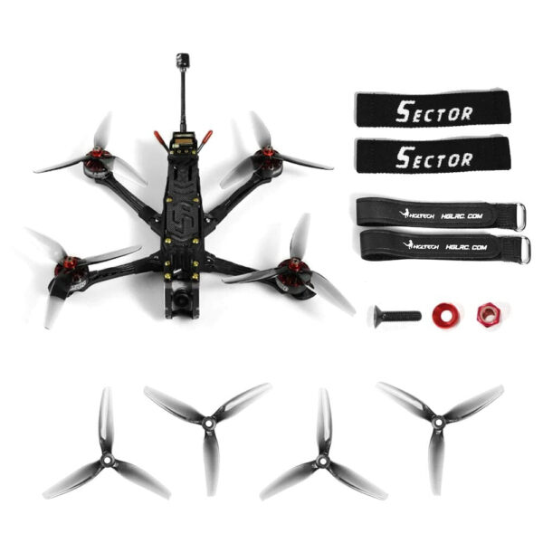HGLRC Sector X5 FPV Racing Drone Analog Version - 2306.5 6S Caddx Ratel 2 F722 WITH GPS For RC FPV Quadcopter Freestyle Drone - Image 3