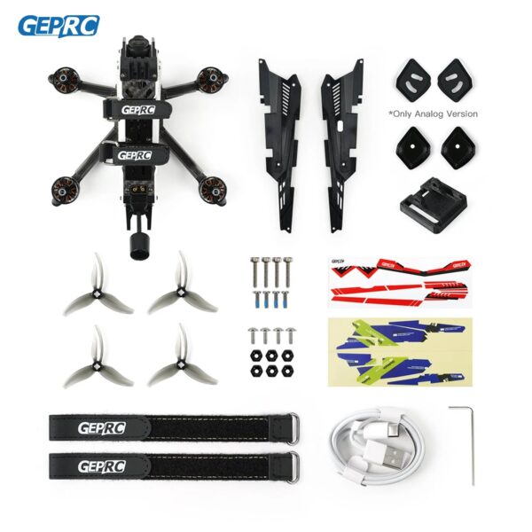 GEPRC DoMain4.2 HD O3 Freestyle FPV - 4.2 inch  Freestyle Drone SPEEDX2 2105.5 2650KV FC F722 SE E55A 32Bit 4IN1 ESC DIY RC Quadcopter — изображение 6