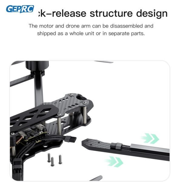 GEPRC MARK4 LR10 5.8G 1.6W Long Range 10inch FPV - EM3115 900KV GEP-BL60A-4IN1 ESC High-performance RC Quadcopter Freestyle Drone - Image 3