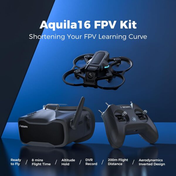 BETAFPV Aquila16 FPV Kit - 8 Minutes 200M Range Freestyle FPV Drone With VR03 FPV Goggle LiteRadio 2 SE For Beginner 11 BETAFPV Aquila16 FPV Kit - 8 Minutes 200M Range Freestyle FPV Drone With VR03 FPV Goggle LiteRadio 2 SE For Beginner - Image 11