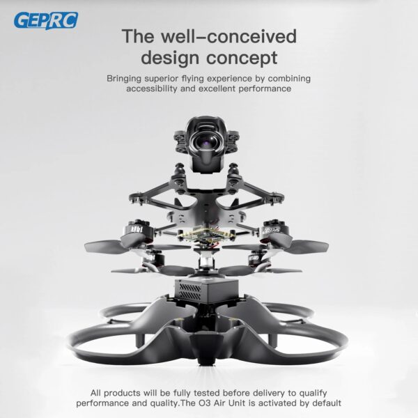GEPRC Cinebot25 HD O3 FPV Drone - 2.5inch Racing Freestyle Quadcopter TAKER G4 45A AIO FC SPEEDX2 1404 4600KV Motor RC 128K PWM 3 GEPRC Cinebot25 HD O3 FPV Drone - 2.5inch Racing Freestyle Quadcopter TAKER G4 45A AIO FC SPEEDX2 1404 4600KV Motor RC 128K PWM - Image 3