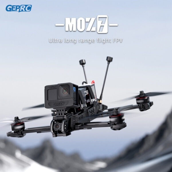 GEPRC MOZ7 HD - Wasp Long Range FPV 6S 1280KV 4K/120fps Built-in Bluetooth RC Quadcopter LongRange Freestyle Drone Rc Airplane 7 GEPRC MOZ7 HD - Wasp Long Range FPV 6S 1280KV 4K/120fps Built-in Bluetooth RC Quadcopter LongRange Freestyle Drone Rc Airplane - صورة GEPRC MOZ7 HD - Wasp Long Range FPV 6S 1280KV 4K/120fps Built-in Bluetooth RC Quadcopter LongRange Freestyle Drone Rc Airplane - صورة 7