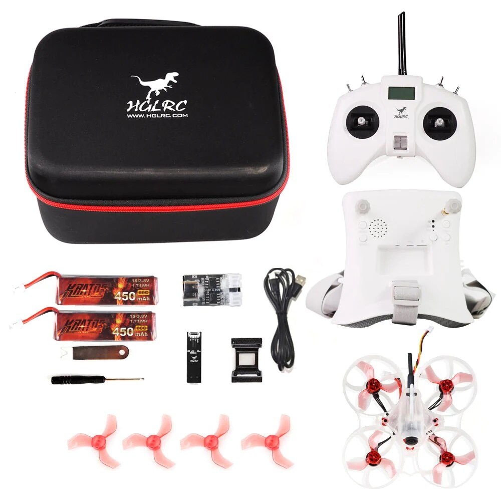 HGLRC Petrel 75 Whoop - 1S 2S FPV Drone RTF Kit For FPV beginners For RC FPV Quadcopter Racing Freestyle Indoor Fancy Flight Drone 4 HGLRC Petrel 75 Whoop - 1S 2S FPV Drone RTF Kit For FPV beginners For RC FPV Quadcopter Racing Freestyle Indoor Fancy Flight Drone - Image 4
