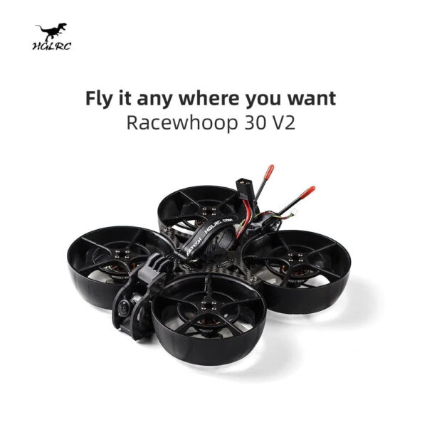 HGLRC Racewhoop30 V2 FPV Racing Drone Analog Version - 4S 2006 3600KV Caddx Ratel 2 3inch Zeus F722 28A For RC FPV Freestyle Drone - Image 6