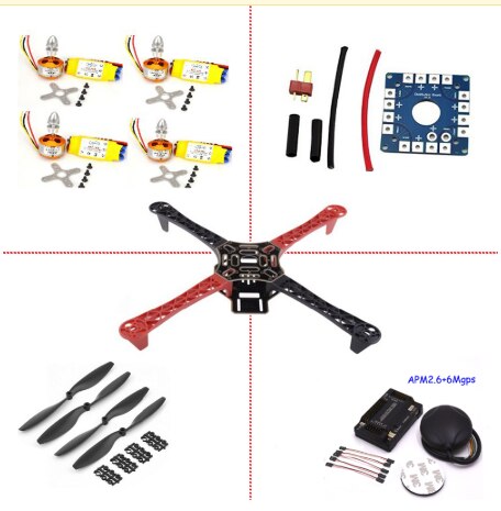 Frame F450 Qav250 Quadcopter Frame Kit - APM2.6 F4 and GPS 2212 2208 HP 30A 1045 prop ~ fpv drone kit F4P01 drone quadrocopter 12 Frame F450 Qav250 Quadcopter Frame Kit - APM2.6 F4 and GPS 2212 2208 HP 30A 1045 prop ~ fpv drone kit F4P01 drone quadrocopter - Image 12