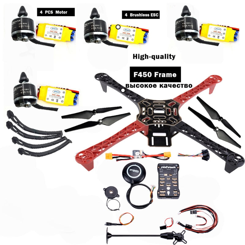 Frame F450 Qav250 Quadcopter Frame Kit - APM2.6 F4 and GPS 2212 2208 HP 30A 1045 prop ~ fpv drone kit F4P01 drone quadrocopter 7 Frame F450 Qav250 Quadcopter Frame Kit - APM2.6 F4 and GPS 2212 2208 HP 30A 1045 prop ~ fpv drone kit F4P01 drone quadrocopter - Image 7