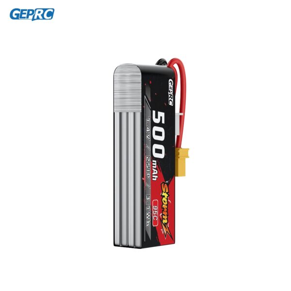 GEPRC Storm LiPo 2S 500mAh 95C Battery - TX30 Suitable Series Drone for RC FPV Quadcopter Freestyle Drone Accessories Parts 5 GEPRC Storm LiPo 2S 500mAh 95C Battery - TX30 Suitable Series Drone for RC FPV Quadcopter Freestyle Drone Accessories Parts - صورة GEPRC Storm LiPo 2S 500mAh 95C Battery - TX30 Suitable Series Drone for RC FPV Quadcopter Freestyle Drone Accessories Parts - صورة 5