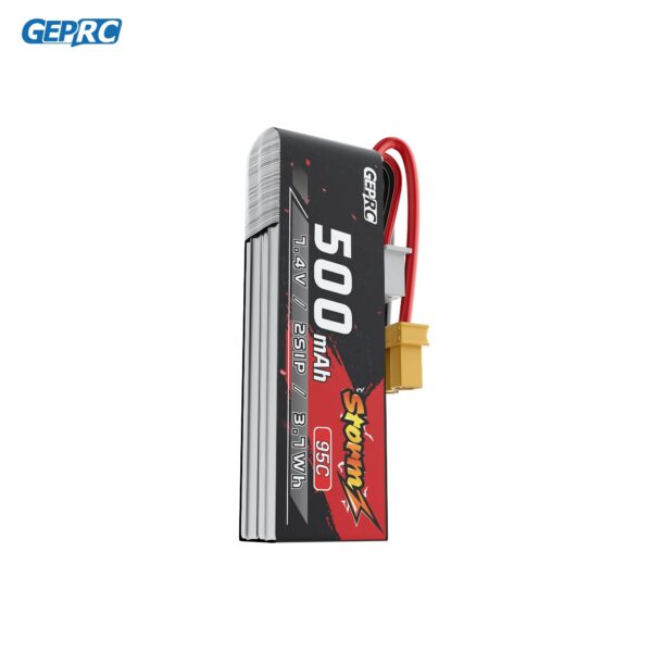 GEPRC Storm LiPo 2S 500mAh 95C Battery - TX30 Suitable Series Drone for RC FPV Quadcopter Freestyle Drone Accessories Parts 3 GEPRC Storm LiPo 2S 500mAh 95C Battery - TX30 Suitable Series Drone for RC FPV Quadcopter Freestyle Drone Accessories Parts - صورة GEPRC Storm LiPo 2S 500mAh 95C Battery - TX30 Suitable Series Drone for RC FPV Quadcopter Freestyle Drone Accessories Parts - صورة 3
