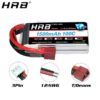 HRB 2S Lipo Battery 1500mah 7.4V - XT60 T Deans EC2 EC3 EC5 XT90 Female RC Parts 100C For FPV Drone Airplane Racing Car Boat Truck — изображение 12