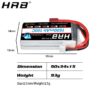 HRB 2S Lipo Battery 1500mah 7.4V - XT60 T Deans EC2 EC3 EC5 XT90 Female RC Parts 100C For FPV Drone Airplane Racing Car Boat Truck — изображение 9