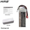 HRB 2S Lipo Battery 1500mah 7.4V - XT60 T Deans EC2 EC3 EC5 XT90 Female RC Parts 100C For FPV Drone Airplane Racing Car Boat Truck — изображение 8