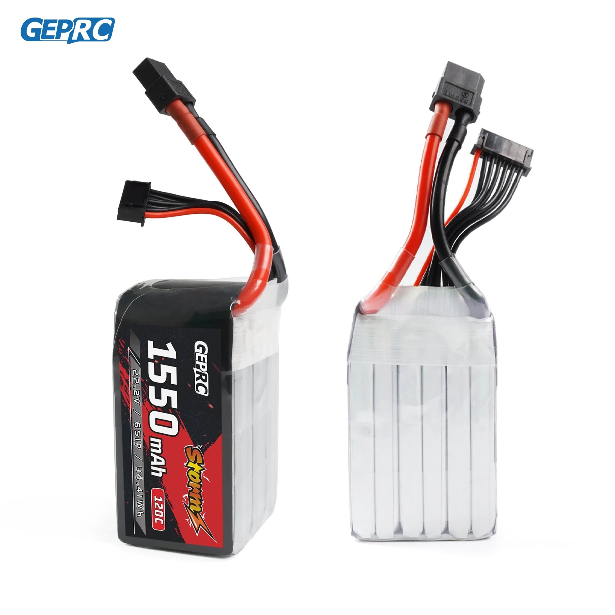 GEPRC Storm 6S 1550mAh 120C Lipo Battery - Suitable for 3-5Inch Series Drone for RC FPV Quadcopter Freestyle Series Drone Parts 2 GEPRC Storm 6S 1550mAh 120C Lipo Battery - Suitable for 3-5Inch Series Drone for RC FPV Quadcopter Freestyle Series Drone Parts - Image 2