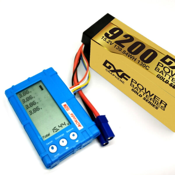 DXF 4S Lipo Battery 14.8V 15.2V 6500mAh 9200mAh - Gold Version Graphene Racing Series HardCase for RC Car BX Evader Truggy Buggy - صورة DXF 4S Lipo Battery 14.8V 15.2V 6500mAh 9200mAh - Gold Version Graphene Racing Series HardCase for RC Car BX Evader Truggy Buggy - صورة 17