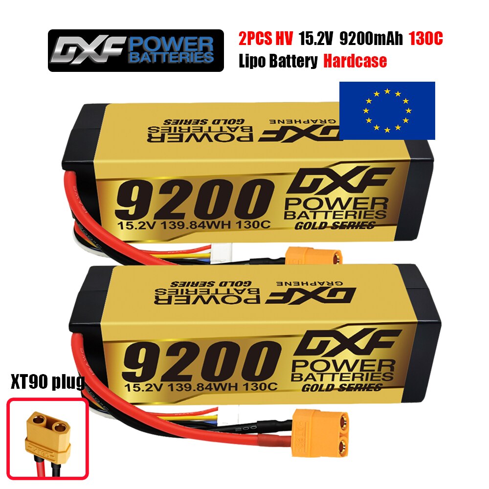 DXF 4S Lipo Battery 14.8V 15.2V 6500mAh 9200mAh - Gold Version Graphene Racing Series HardCase for RC Car BX Evader Truggy Buggy 9 DXF 4S Lipo Battery 14.8V 15.2V 6500mAh 9200mAh - Gold Version Graphene Racing Series HardCase for RC Car BX Evader Truggy Buggy — изображение 9