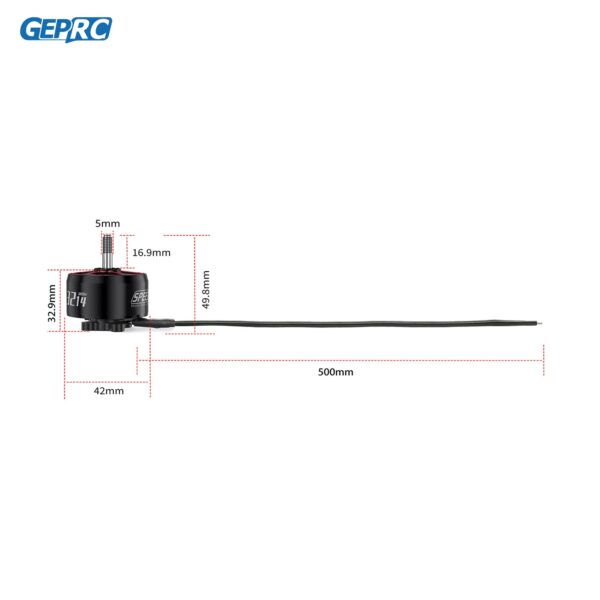 GEPRC SPEEDX2 3214 860KV Motor - 9-10 Inch Long Range FPV Drone 6S Brushless Motor FPV RC Multicopter Racing Drone Parts DIY PART 5 GEPRC SPEEDX2 3214 860KV Motor - 9-10 Inch Long Range FPV Drone 6S Brushless Motor FPV RC Multicopter Racing Drone Parts DIY PART — изображение 5