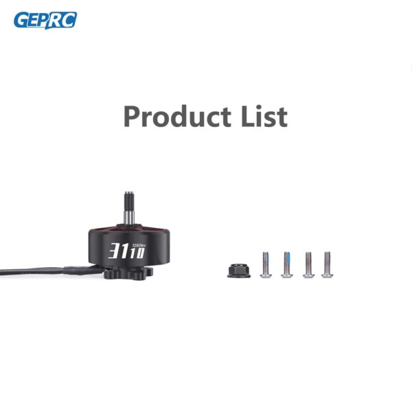 GEPRC SPEEDX2 3110 900KV/1250KV Motor - Suitable 8-10 Inch Long Range FPV Racing Brushless Motor RC Drone Quadcopter Spare Parts — изображение 6
