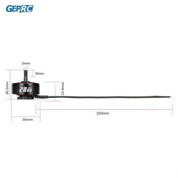 GEPRC SPEEDX2 2809 1280KV Motor - MOZ7 7-8 Inch Large FPV Drone 6S Brushless Motor FPV RC Multicopter Racing Drone Parts DIY PART — изображение 5