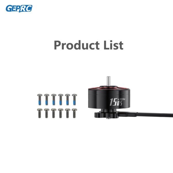 GEPRC SPEEDX2 1505 4300KV Motor 20A-30A Brushless 16.8V Motor Black with 2.5 - 3.5 Inch RC FPV Racing Drone Multicopter 6 GEPRC SPEEDX2 1505 4300KV Motor 20A-30A Brushless 16.8V Motor Black with 2.5 - 3.5 Inch RC FPV Racing Drone Multicopter — изображение 6