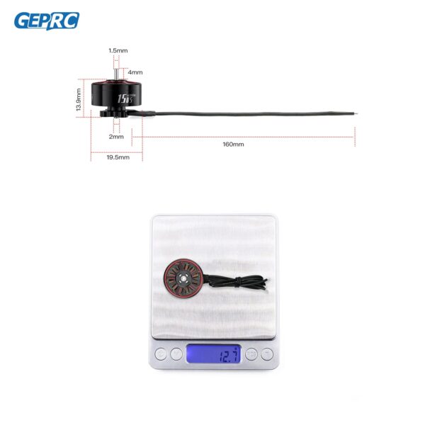 GEPRC SPEEDX2 1505 4300KV Motor 20A-30A Brushless 16.8V Motor Black with 2.5 - 3.5 Inch RC FPV Racing Drone Multicopter 5 GEPRC SPEEDX2 1505 4300KV Motor 20A-30A Brushless 16.8V Motor Black with 2.5 - 3.5 Inch RC FPV Racing Drone Multicopter — изображение 5