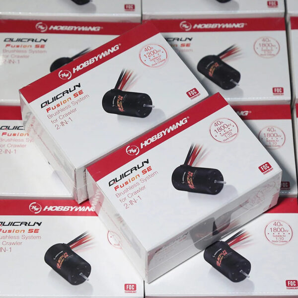 Hobbywing Quicrun Fusion Se - 40a 1800kv 1200kv Combined Motor Esc For 1/10 1/8 Rc Model Car Crawler Accessories - Image 3