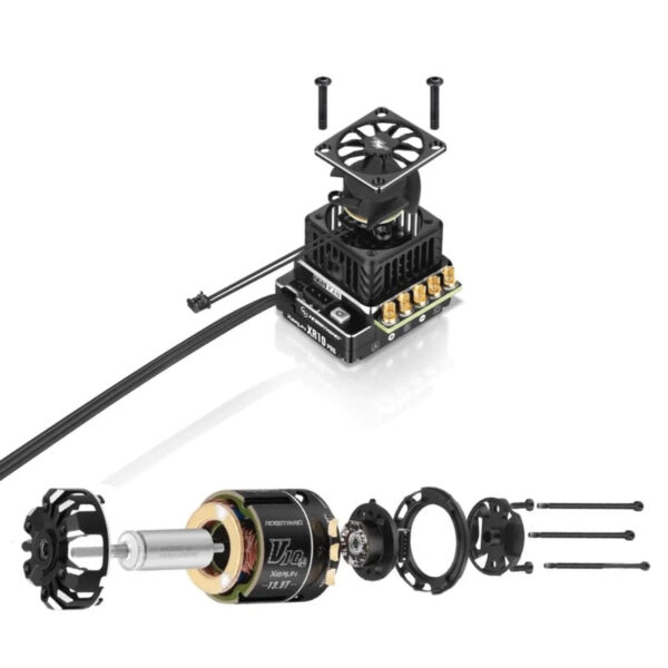 Hobbywing XERUN XR10 Pro ESC G2S Combo - XERUN V10 G3 G4 Competition Brushless Motor with XR10 Pro G2S ESC for RC Car Trucks — изображение 4