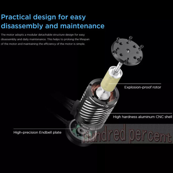 Hobbywing EZRUN MAX8 G2 3-6S Brushless Sensored 4278SD 2250KV/4268SD 3-4S 2500KV 2250kv Motor For 1/8 1/10 Truck Car - Image 5