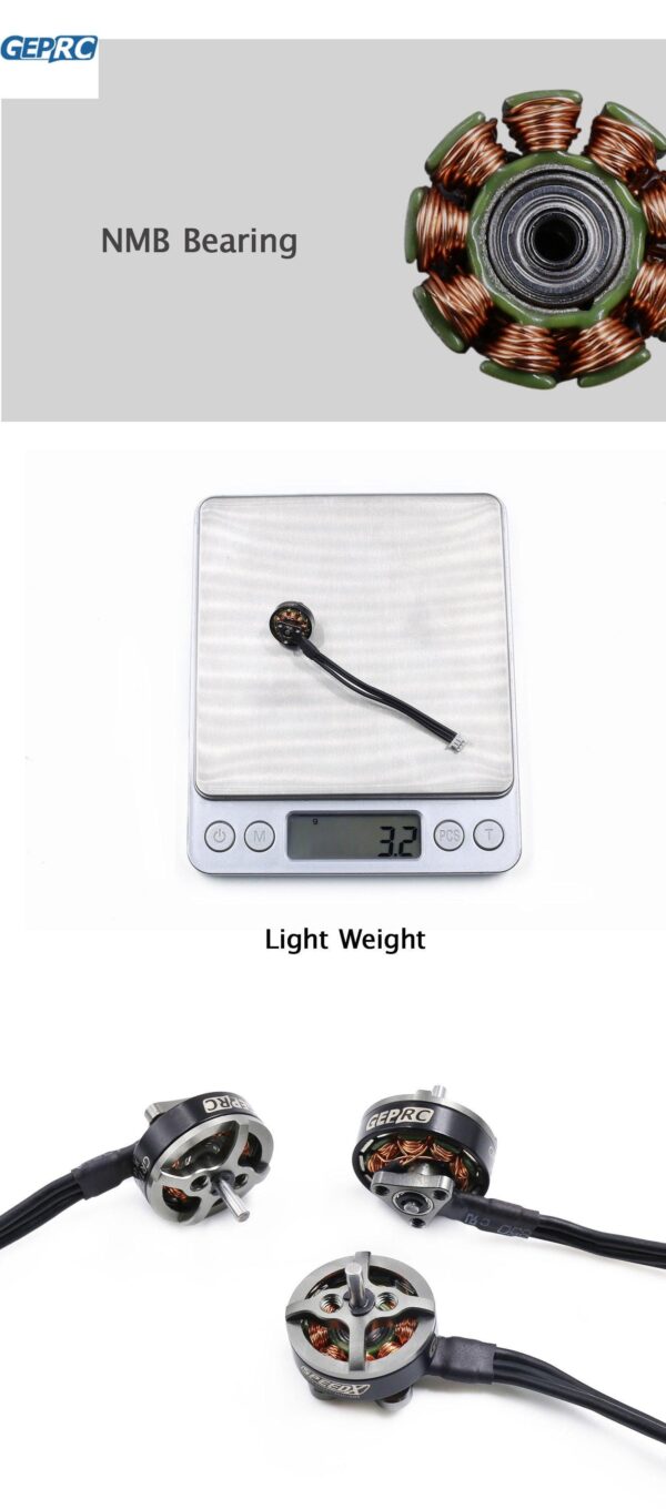 GEPRC GR1102 Motors - 9000KV/10000KV 3hole/4hole Shaft Diameter 1mm/1.5mm 7 GEPRC GR1102 Motors - 9000KV/10000KV 3hole/4hole Shaft Diameter 1mm/1.5mm — изображение 7