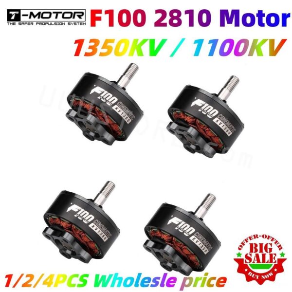 T-motor F100 2810 1350KV 1100KV 5-6S 6S Brushless Motor for RC Multirotor FPV Racing Freestyle L7 X8 XL8 XL7 Long Range Drones - Image 3