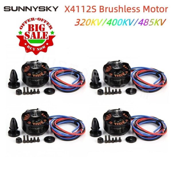 1/2/4PCS SunnySky X4112S 320KV 400KV 485KV Brushless Motor 15x5 prop for 320W RC Multi-rotor Aircraft Model Airplane Hobby Parts 3 1/2/4PCS SunnySky X4112S 320KV 400KV 485KV Brushless Motor 15x5 prop for 320W RC Multi-rotor Aircraft Model Airplane Hobby Parts - Image 3