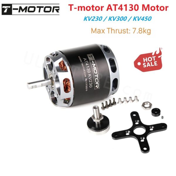 T-MOTOR Tmotor AT4130 KV230 KV300 KV450 Brushless Motor Customized UAV Drone Electric Fixed Wing Motor OEM OR ODM — изображение 3